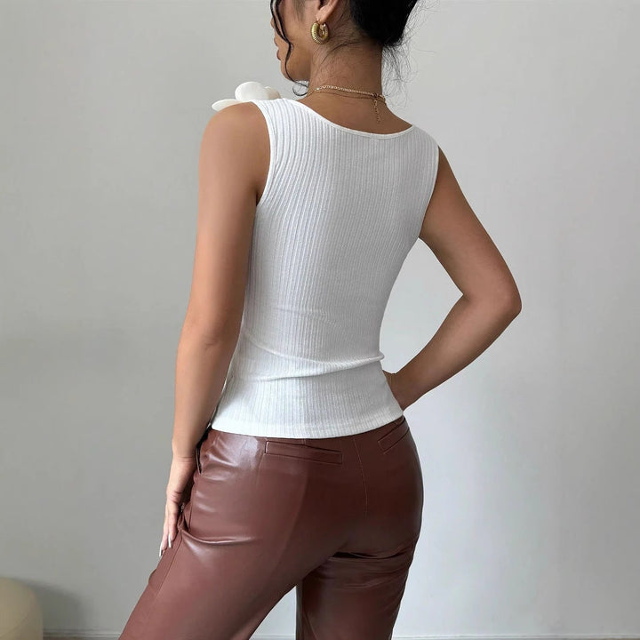 Sofia™ | Eliana - Top Floreale Senza Maniche