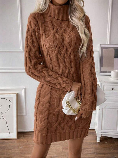 Sofia™ | Vittoria-Celeste Maglione con Collo Alto