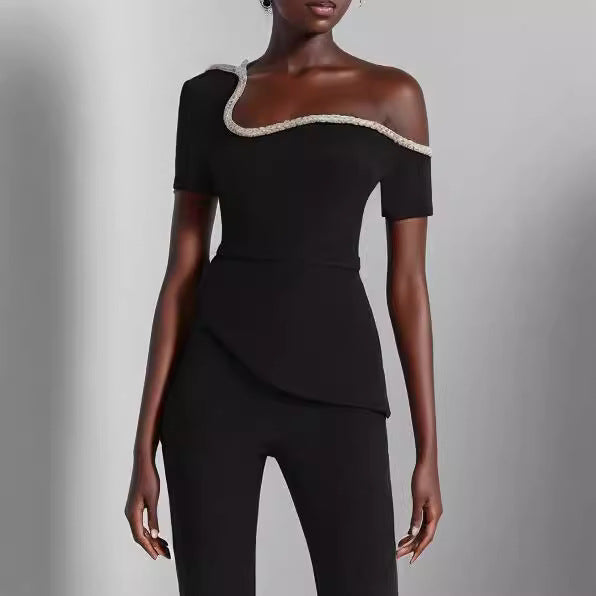 Sofia™ | Valentina - Tuta a Gamba Larga con Spalle Scoperte