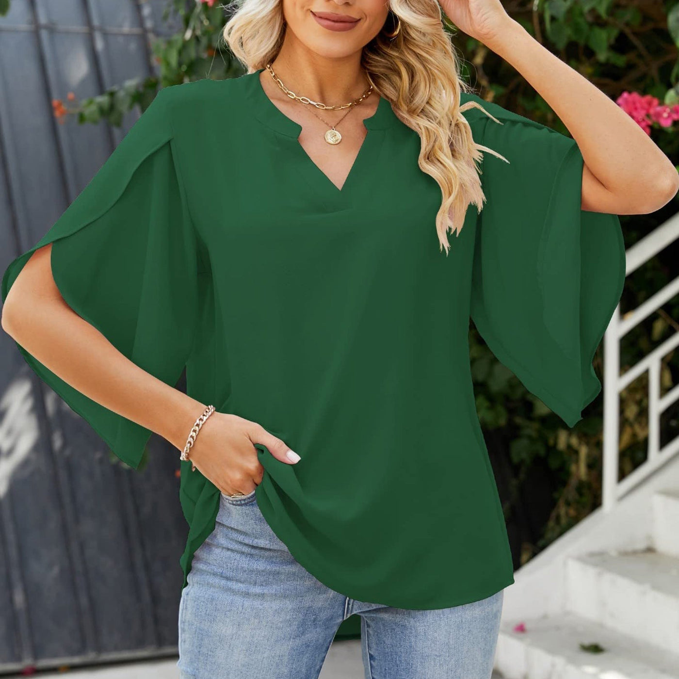 Sofia™ | Claire - Elegante Top con Scollatura a V