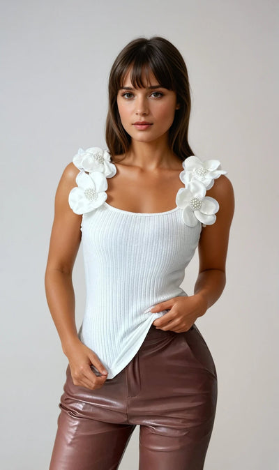 Sofia™ | Eliana - Top Floreale Senza Maniche
