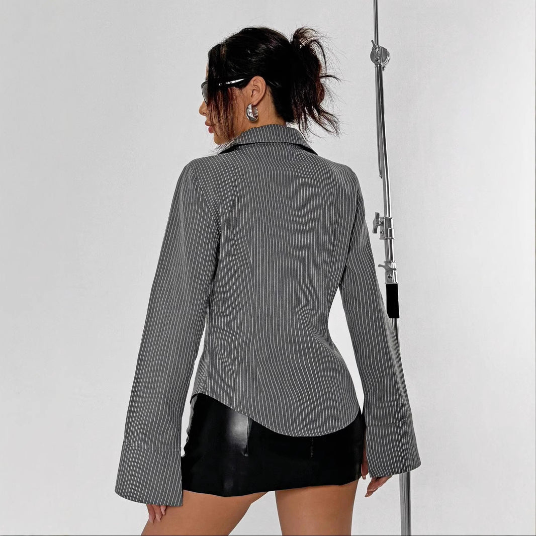 Sofia™ | Cardigan a righe di Flavia – Eleganza casual