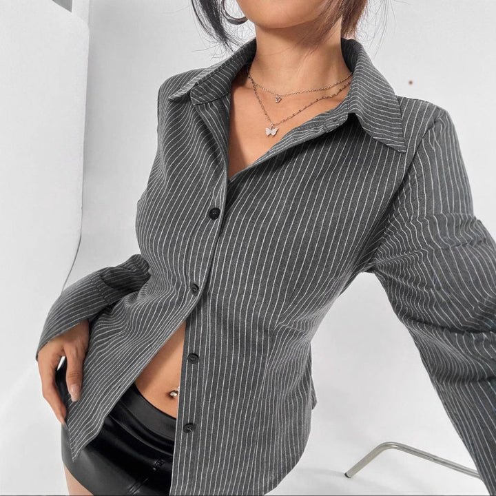 Sofia™ | Cardigan a righe di Flavia – Eleganza casual