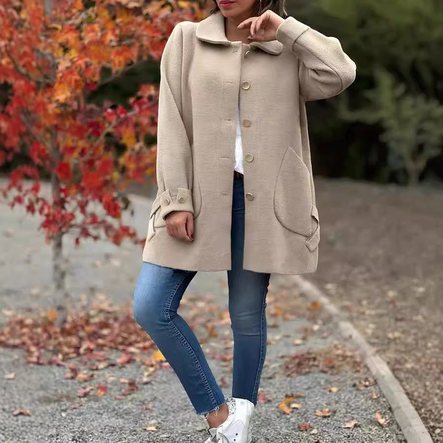 Corinne™ | Cappotto Oversized Classico con Bottoni