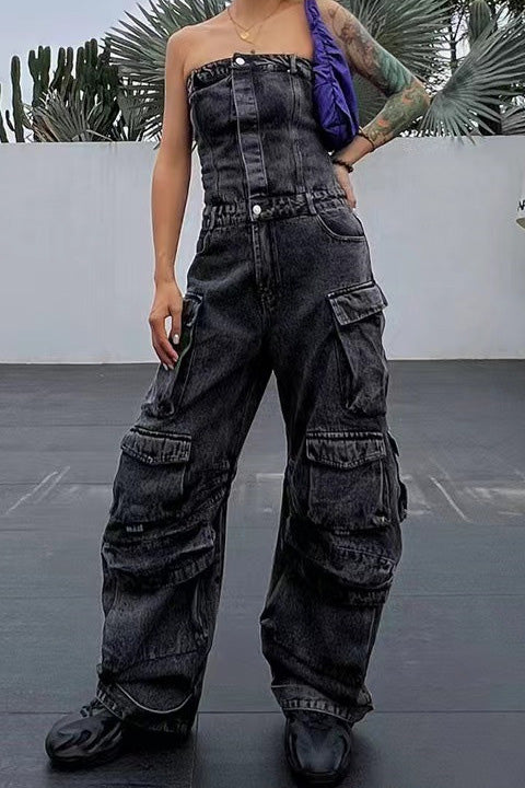 Sofia™ | Jeans Rechtemodel con Dettaglio in Strass