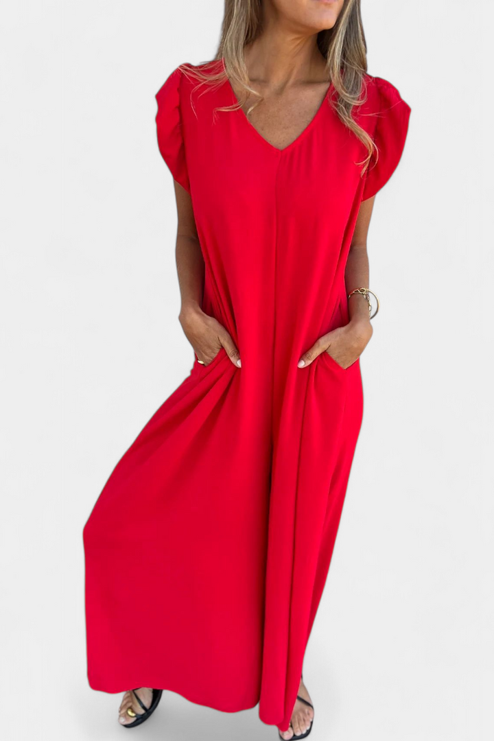 Isela Mono a Collo a V con Stampa Leopardo