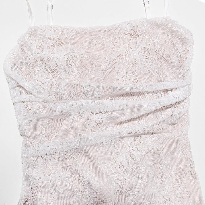 Celeste | Abito Maxi in Pizzo