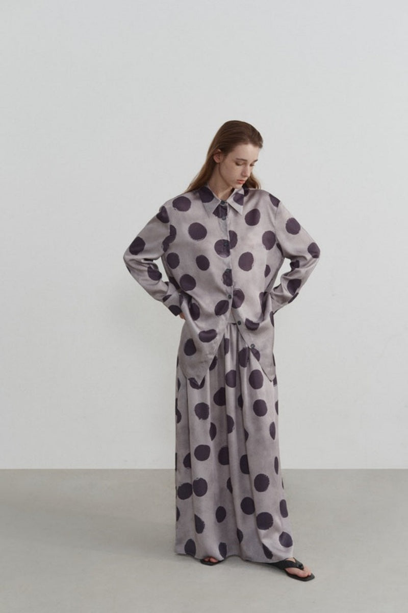 Sofia™ | Camicia a maniche lunghe con stampa a pois