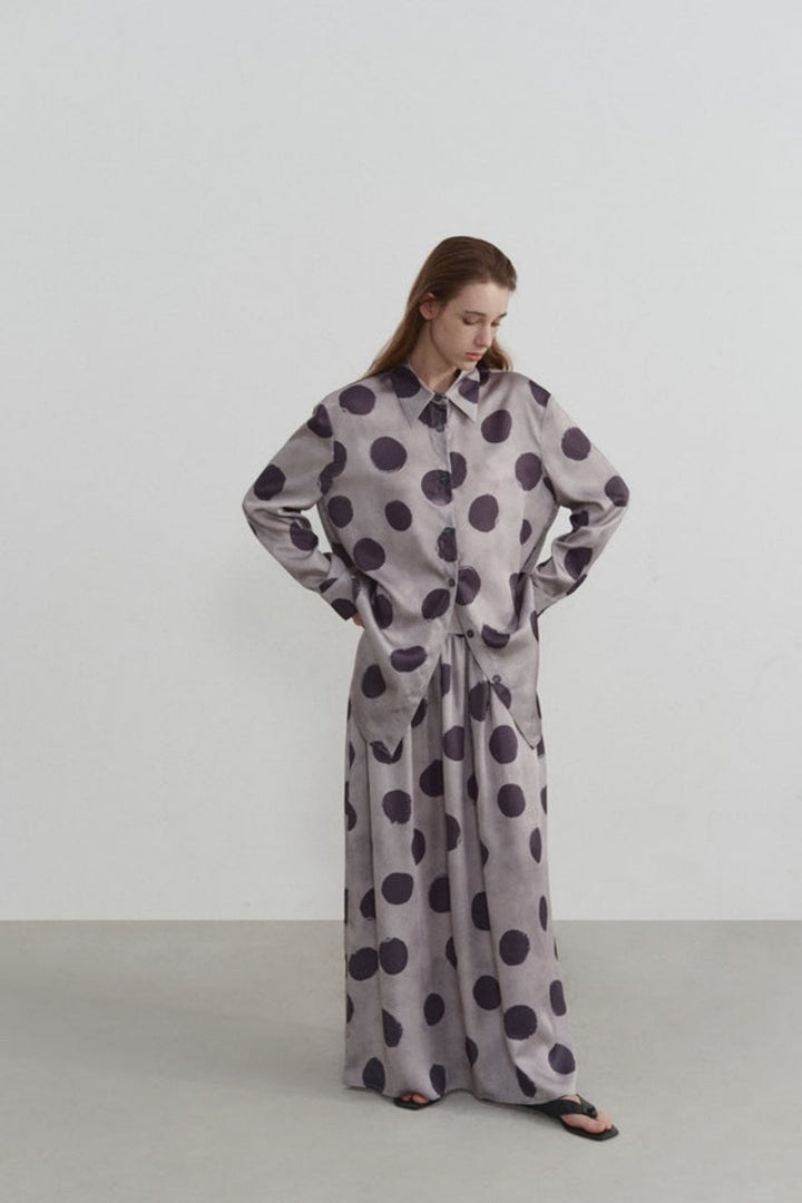 Sofia™ | Camicia a maniche lunghe con stampa a pois