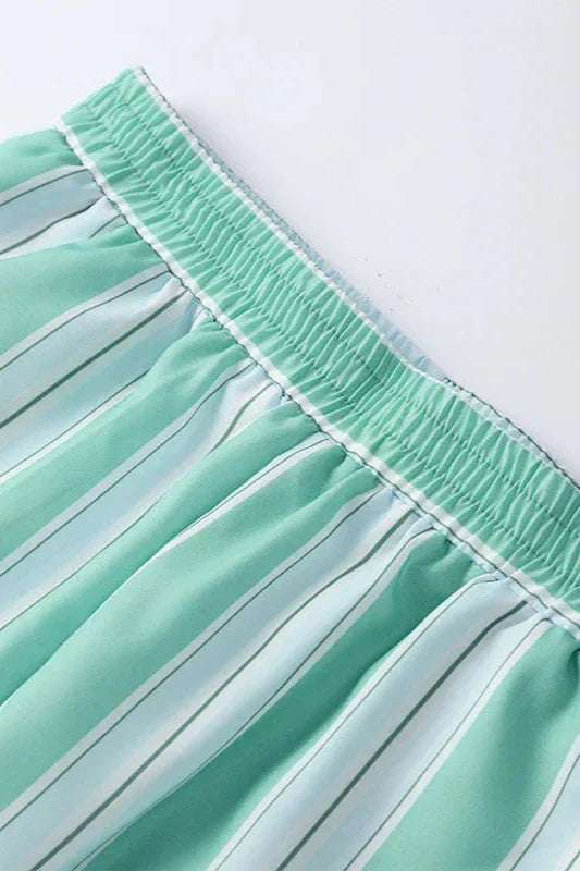 Sofia™ | Conjunto de Shorts e Blusa a Righe