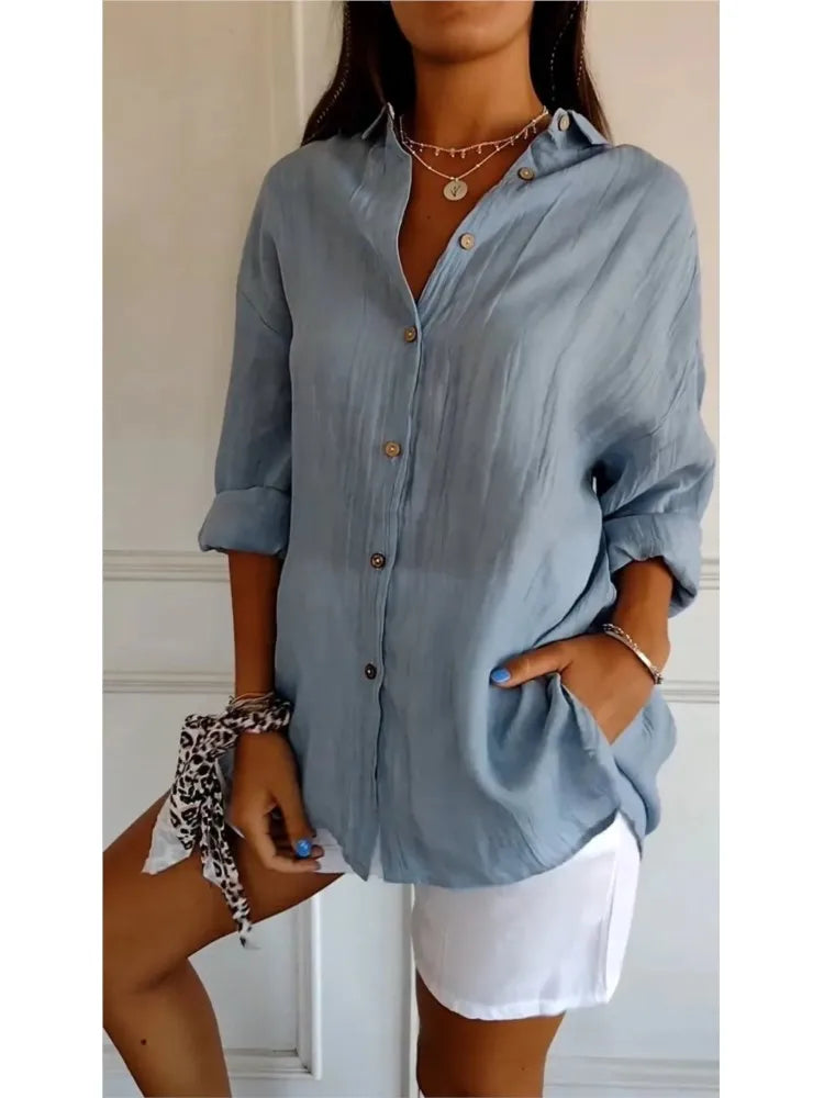 Sofia™ | Philippine™ | Blusa morbida in cotone traspirante