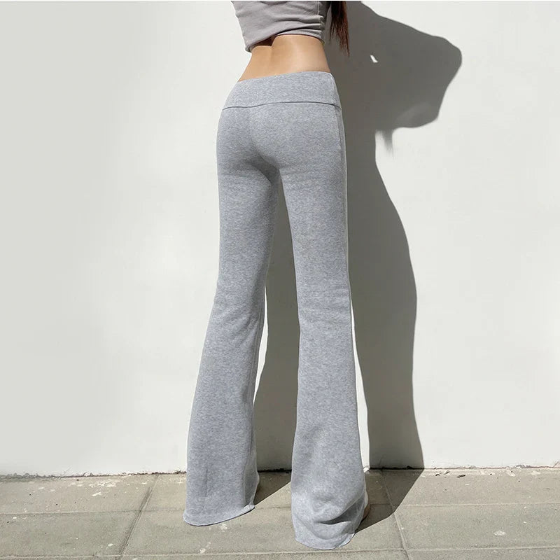 Sofia™ | Pantaloni a Zampa di Elisa in Velluto – Chic e Versatili