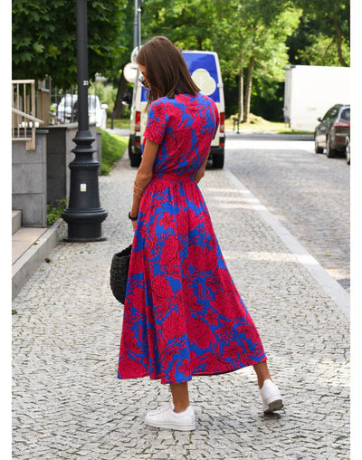 EVA | Abito Elegante con Scollo a V e Copertura della Pancia