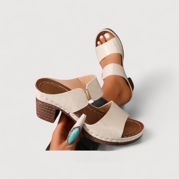 LESSA | SANDALI CON TACCO A BLOCCO