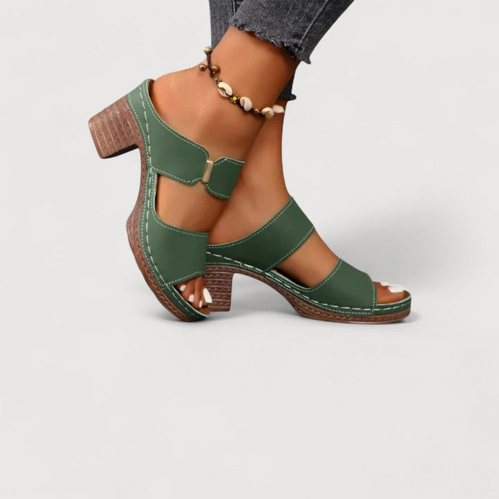 LESSA | SANDALI CON TACCO A BLOCCO