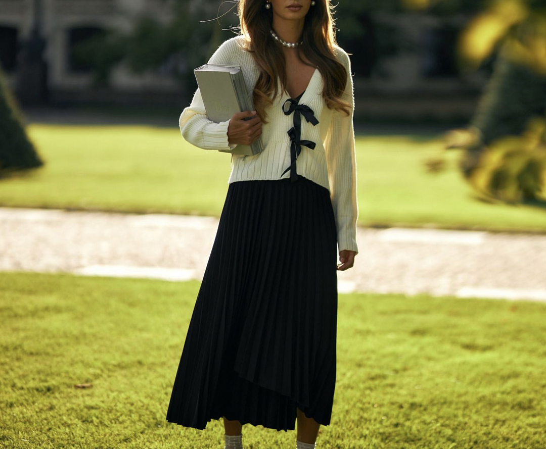 Sofia™ | Maglione con cravatta di Elena-Mia