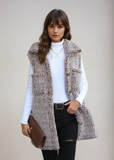 Sofia™ | Lina - Cardigan Lungo Senza Maniche