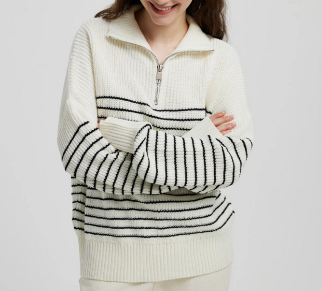 Sofia™ | Maglione con cerniera di Alessia