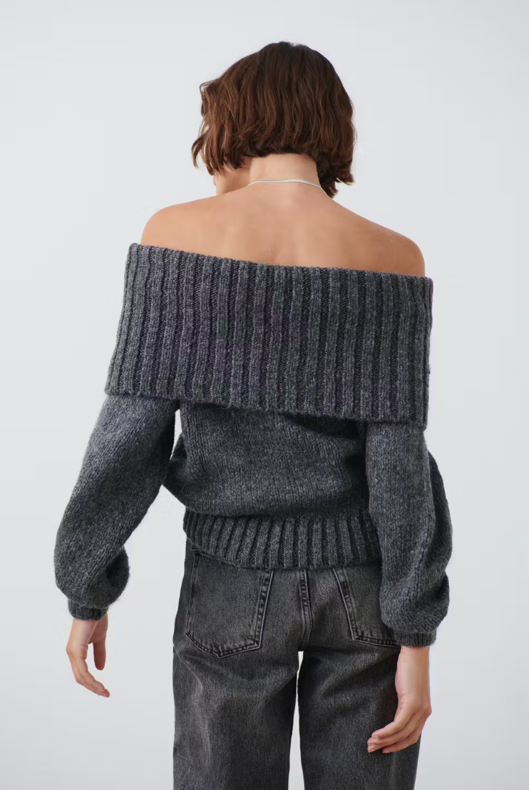 Sofia™ | Luna | Maglione lavorato a maglia con spalle scoperte