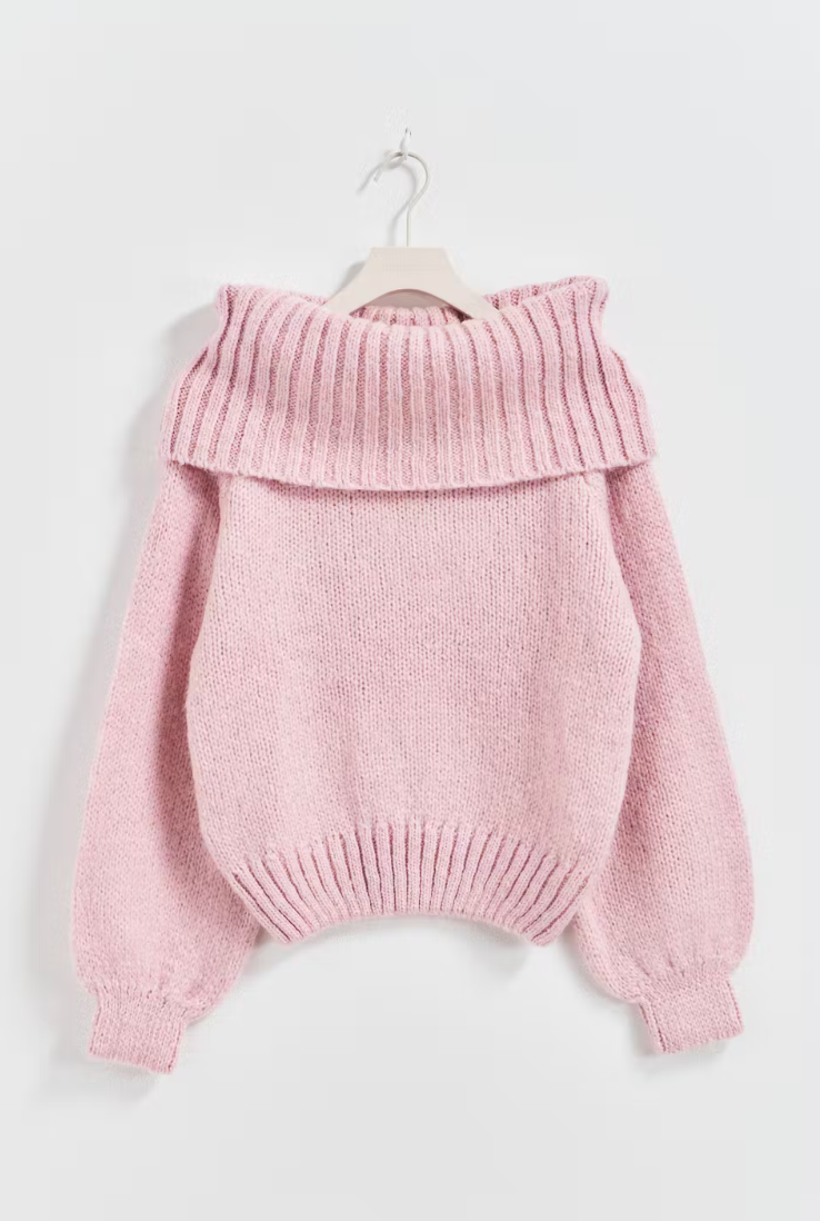 Sofia™ | Luna | Maglione lavorato a maglia con spalle scoperte