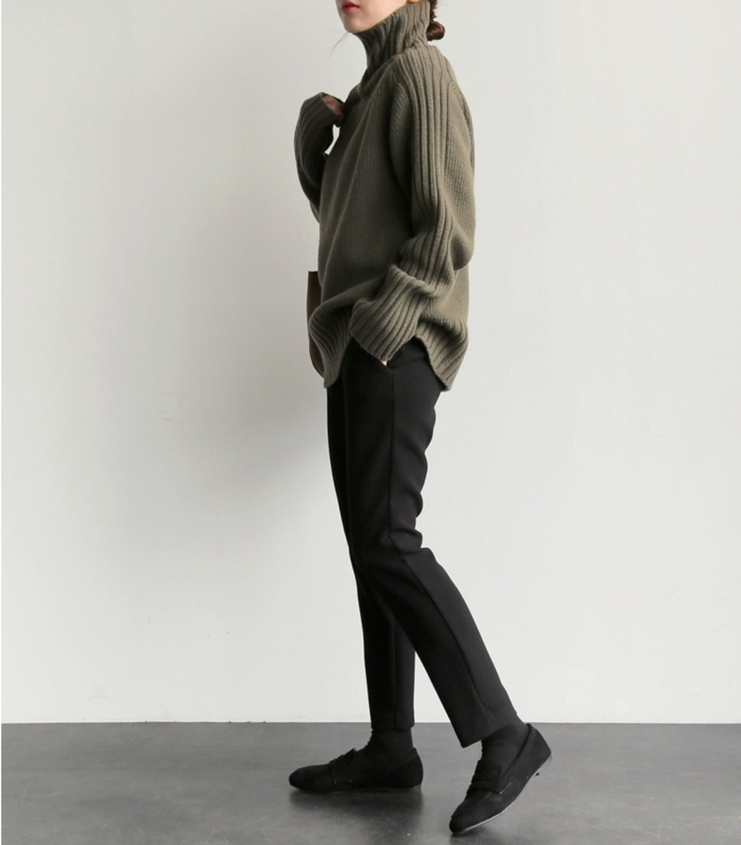 Sofia™ | Maglione a Collo Alto a Righe Ember