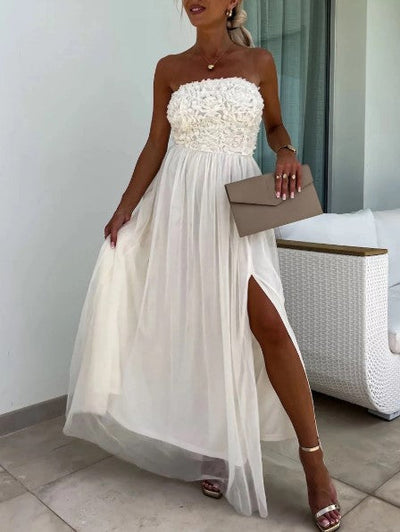 Dorothy - Abito Maxi Fluttuante a Spalla Scoperta
