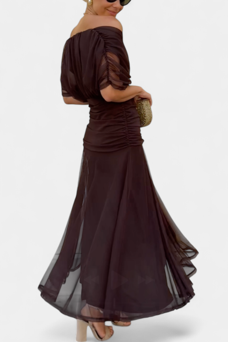 Alondra Vestito Lungo con Stampa Floreale Fantasia e Scollatura a V