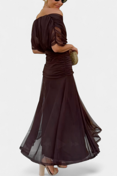 Alondra Vestito Lungo con Stampa Floreale Fantasia e Scollatura a V