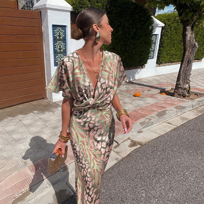 Cecily - Maxi-abito in Lussuosa Viscosa