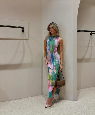 Nola | Vestito Maxi Pastello