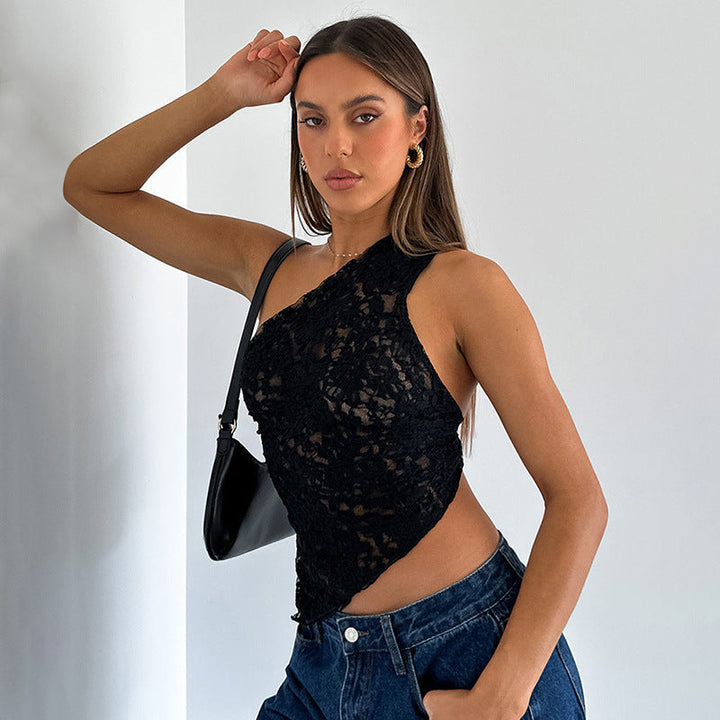 Sofia™ | Elegante Top in Pizzo Lilla