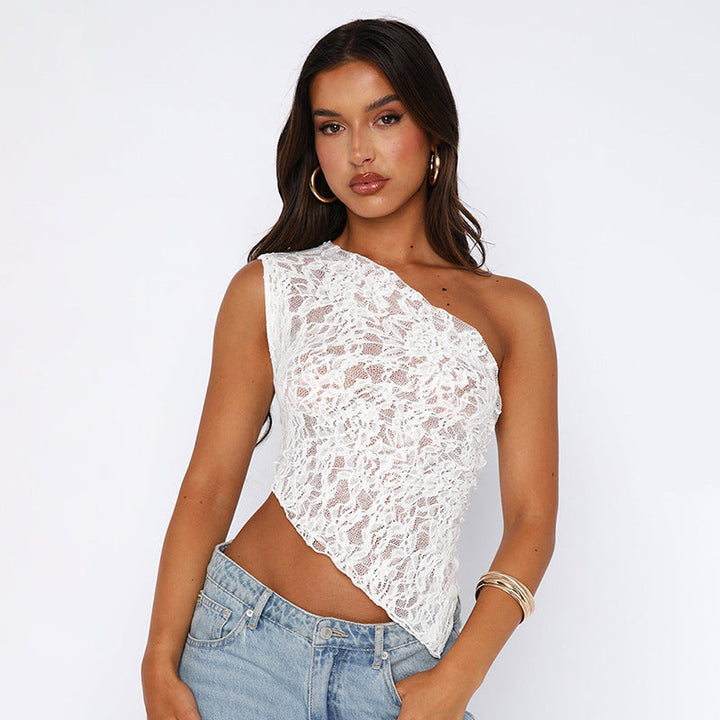 Sofia™ | Elegant Lila Lace Top