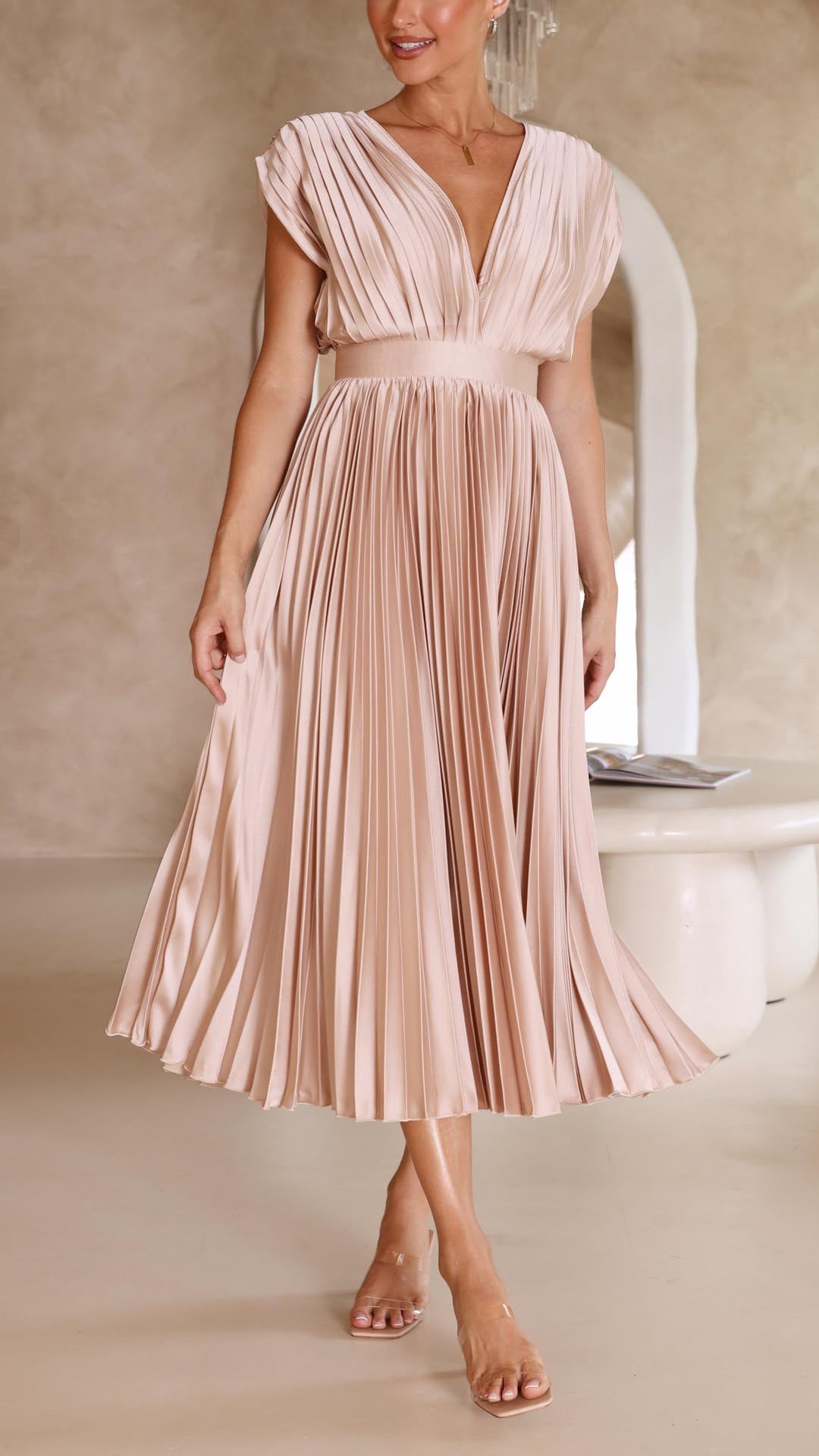 Emma | Abito Maxi con Scollatura a V Profonda