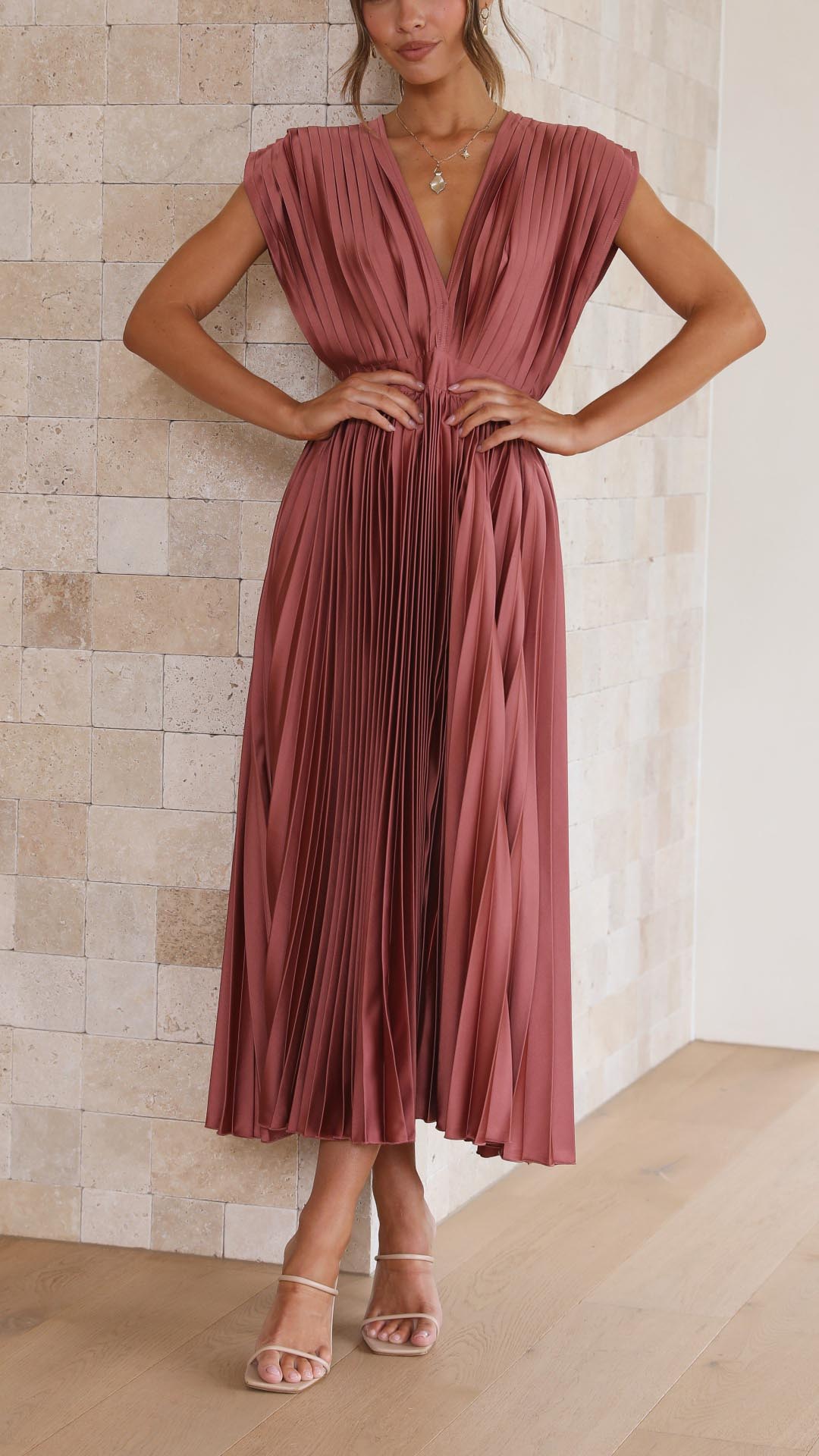 Emma | Abito Maxi con Scollatura a V Profonda