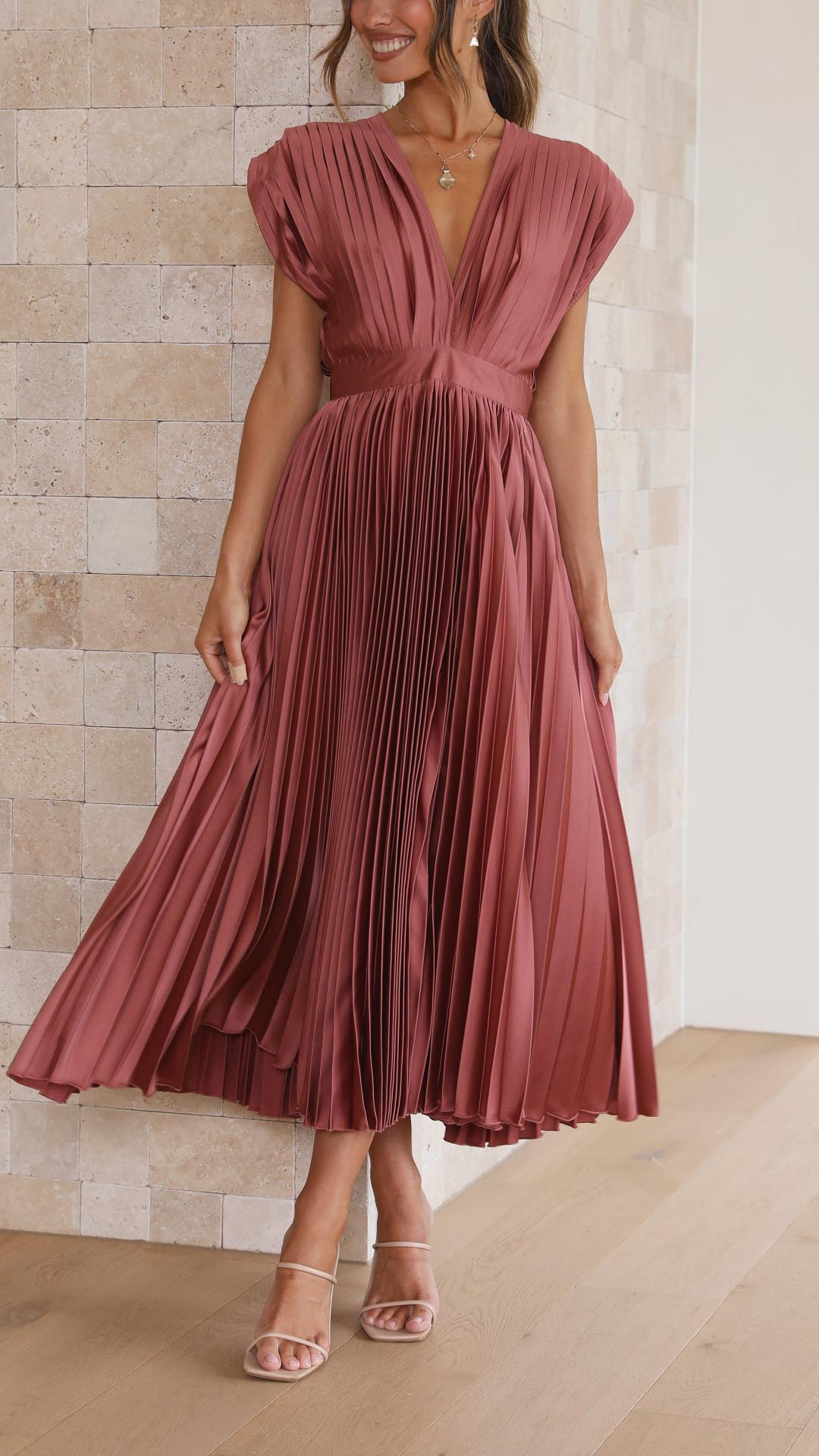 Emma | Abito Maxi con Scollatura a V Profonda