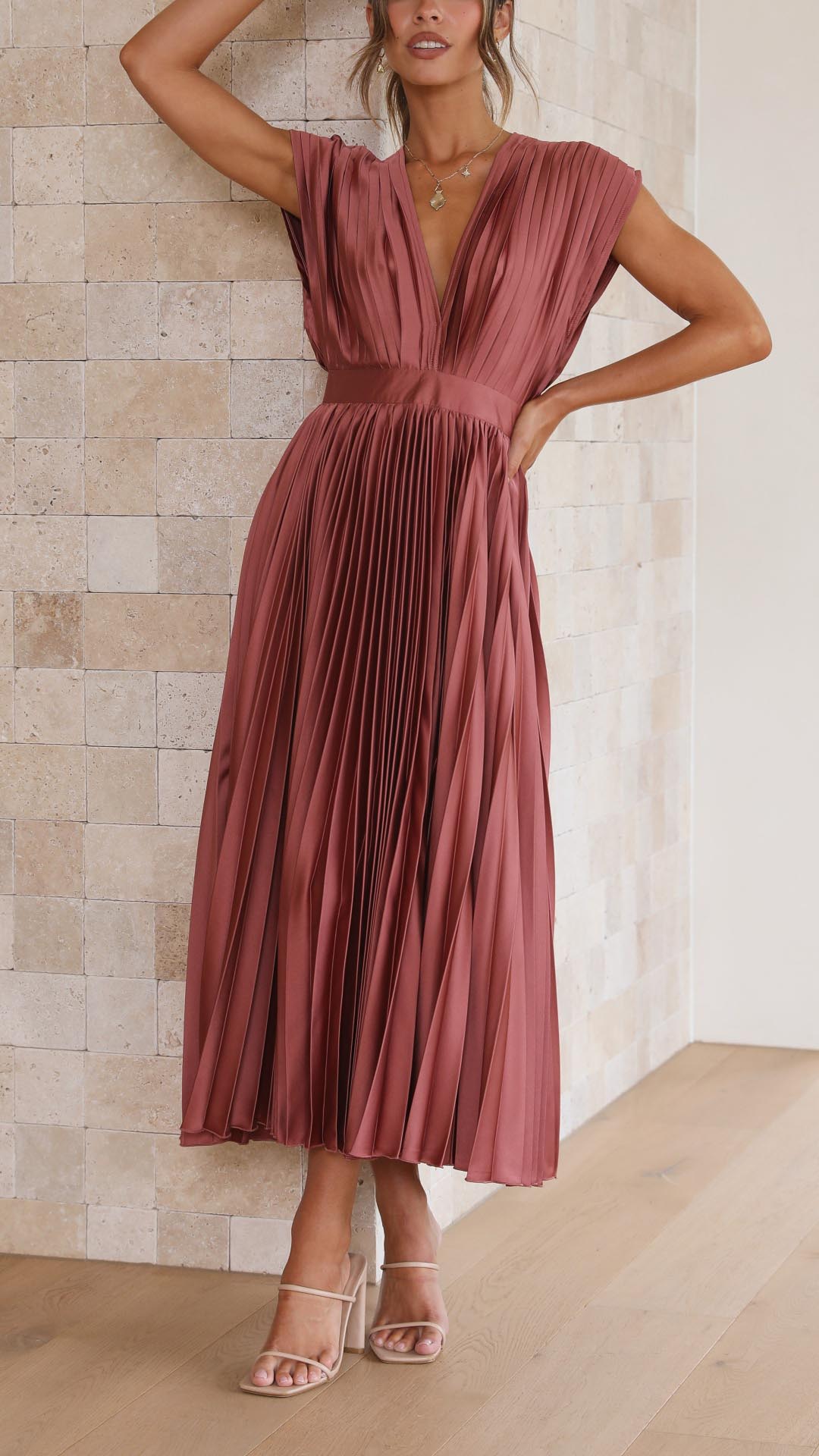Emma | Abito Maxi con Scollatura a V Profonda
