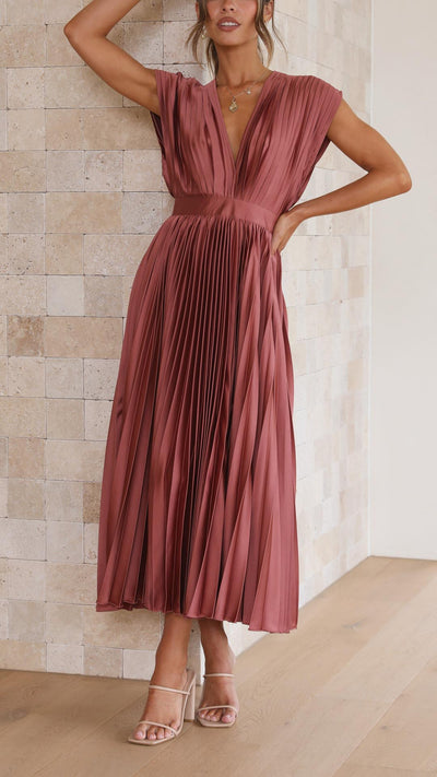 Emma | Abito Maxi con Scollatura a V Profonda