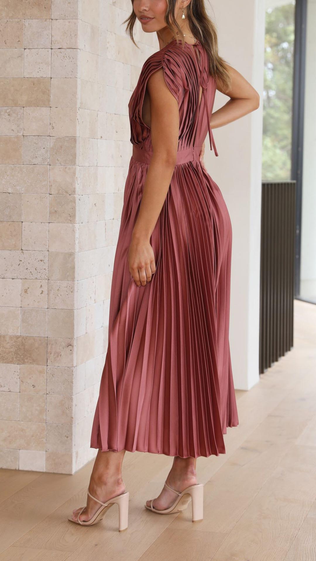 Emma | Abito Maxi con Scollatura a V Profonda