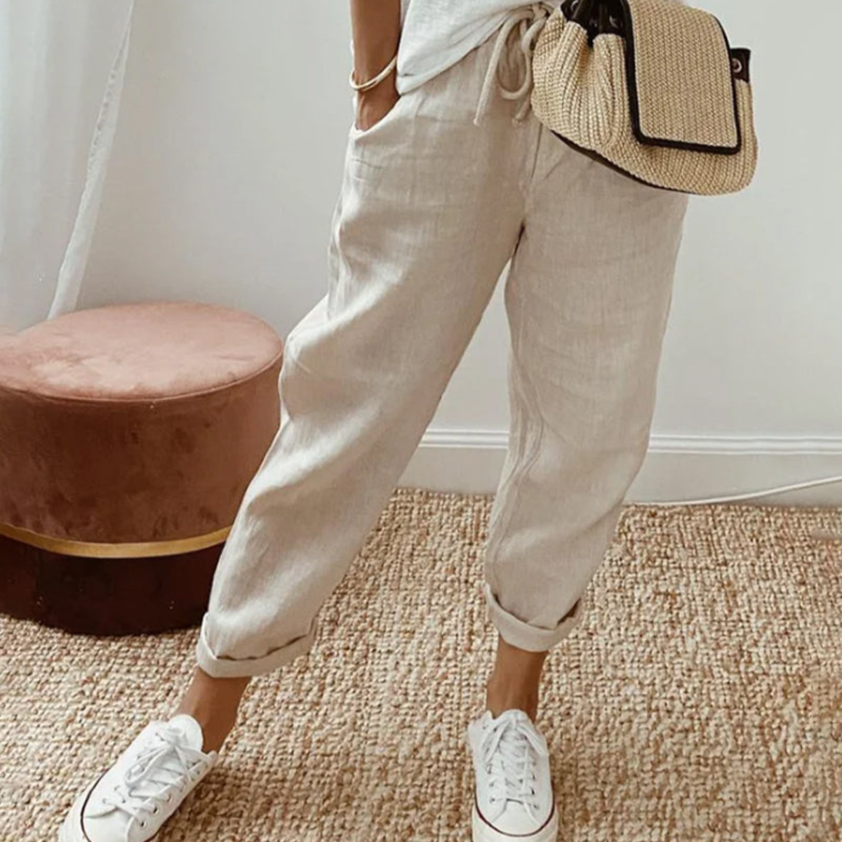 Sofia™ | Eleganti Pantaloni in Lino