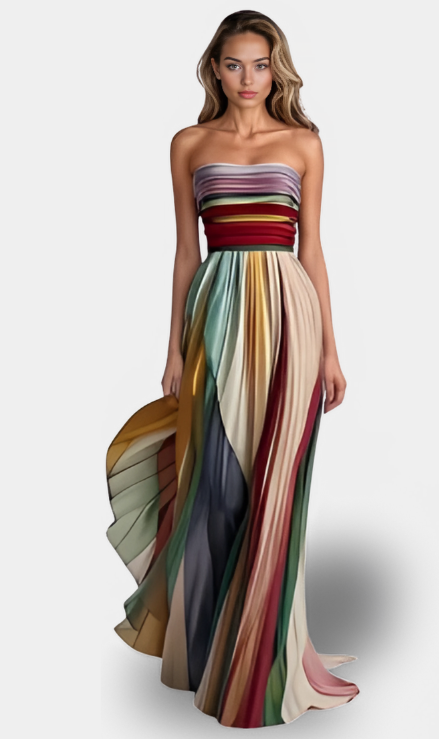Flora Vestito Lungo Eleganza
