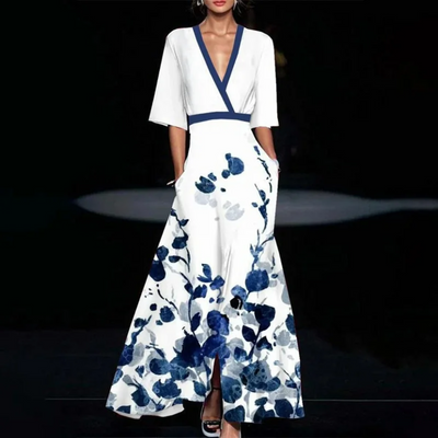 Valentina | Abito Lungo Elegante Azzurro