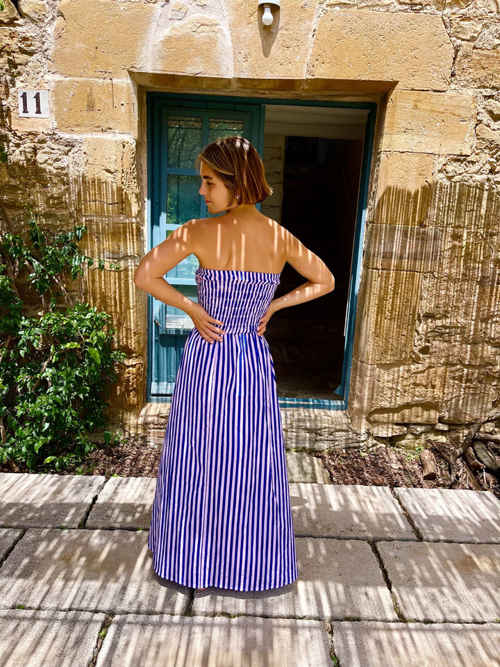 Abito a righe Blu e Rosa