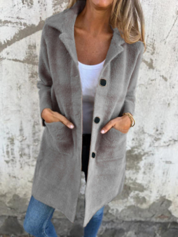 MARCE | Cappotto casual, a un solo petto, spesso con rever