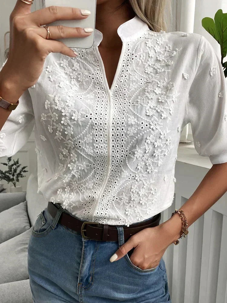 Sofia™ | Sophie - Blusa lussuosa ricamata