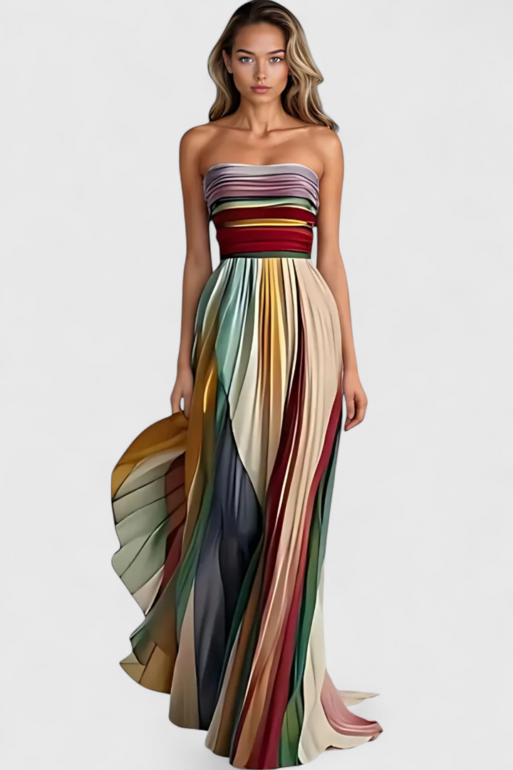 Leticia Abito Senza Maniche e dai Colori Vivaci