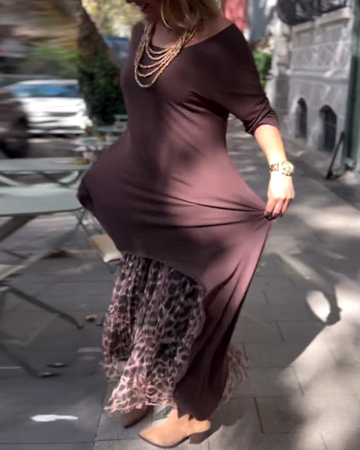 RAFFAELLA | Abito Asimmetrico a Maniche Lunghe con Gonna Effetto Tulle per un Look Chic e Unico