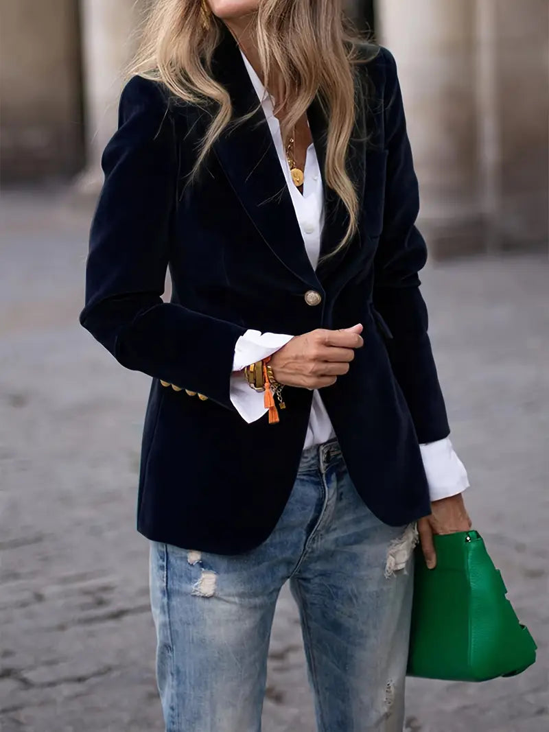 Sofia™ | Caterina Blazer in Velluto Elegante