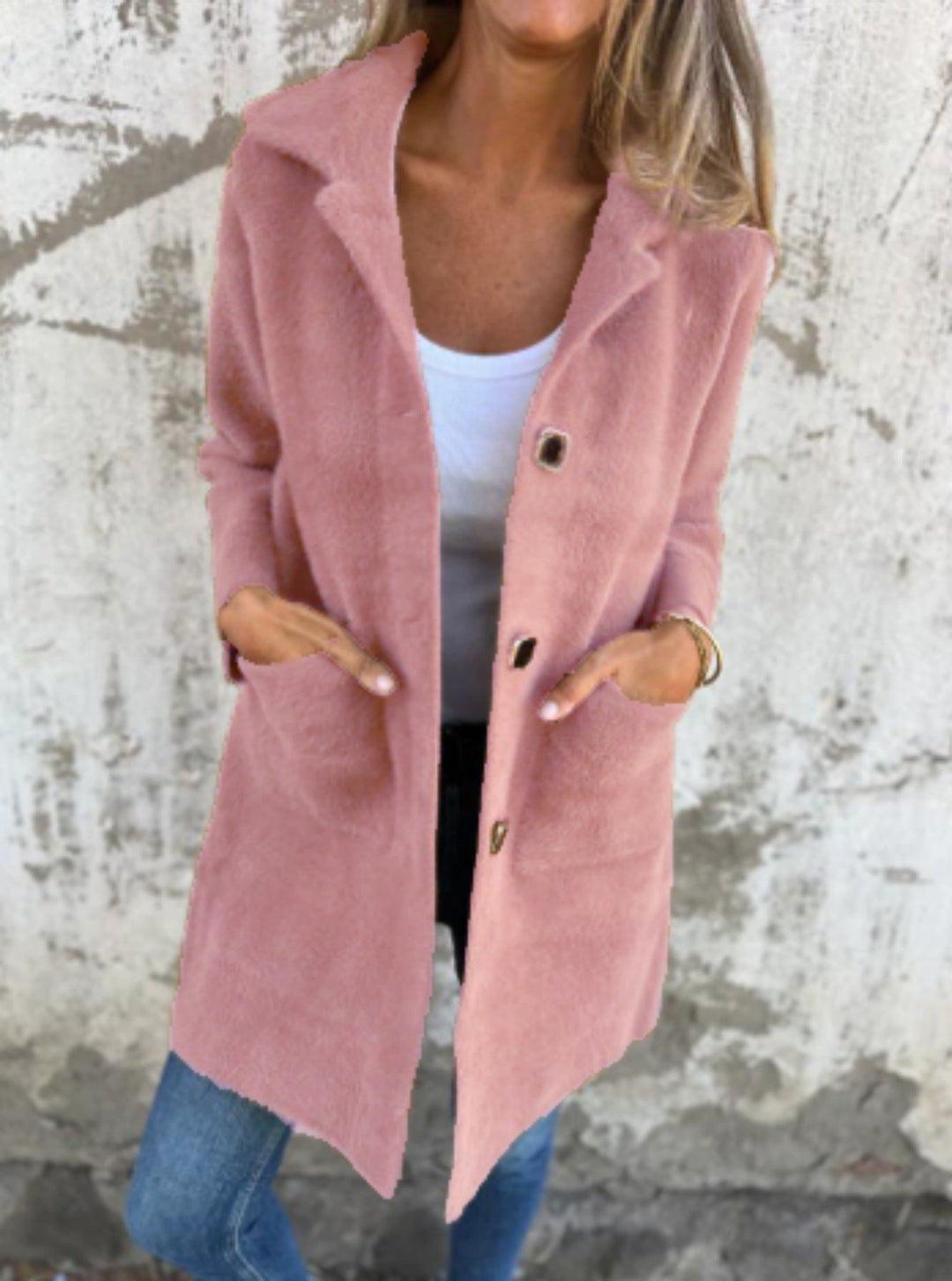 MARCE | Cappotto casual, a un solo petto, spesso con rever