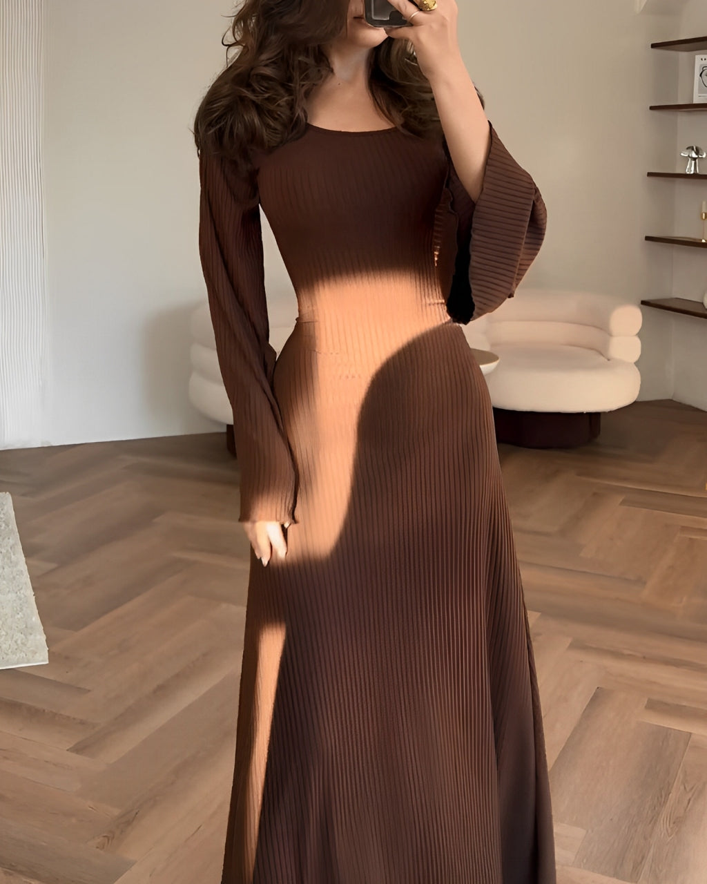 Elegante Abito Maxi Tricot