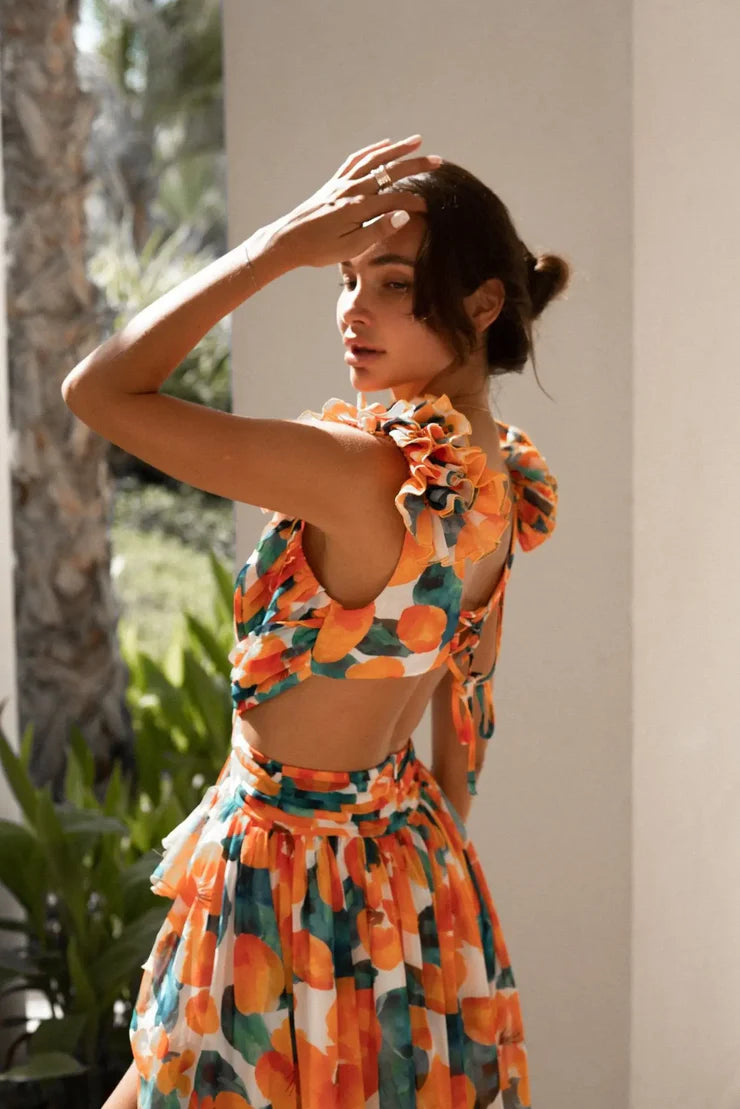 CASSINI – Abito Fluttuante da Sogno con Spacco Laterale